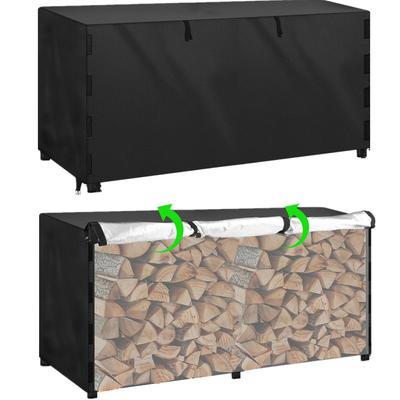 Rack Log Cover Outdoor Waterproof WindSnow Proof Firewood Covers Log Storage Covering for Patio Garden Backyard Oxford Fabric