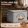 Foldable Clothes Storage Box With Zipper Lid Nonwoven Fabric Organizer Bin For Bedroom Wardrobe Travel Bedding And Daily Seasonal Items