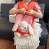 Adorable Rabbit Plush Backpack For Girls With Breathable Lightweight Durable Design