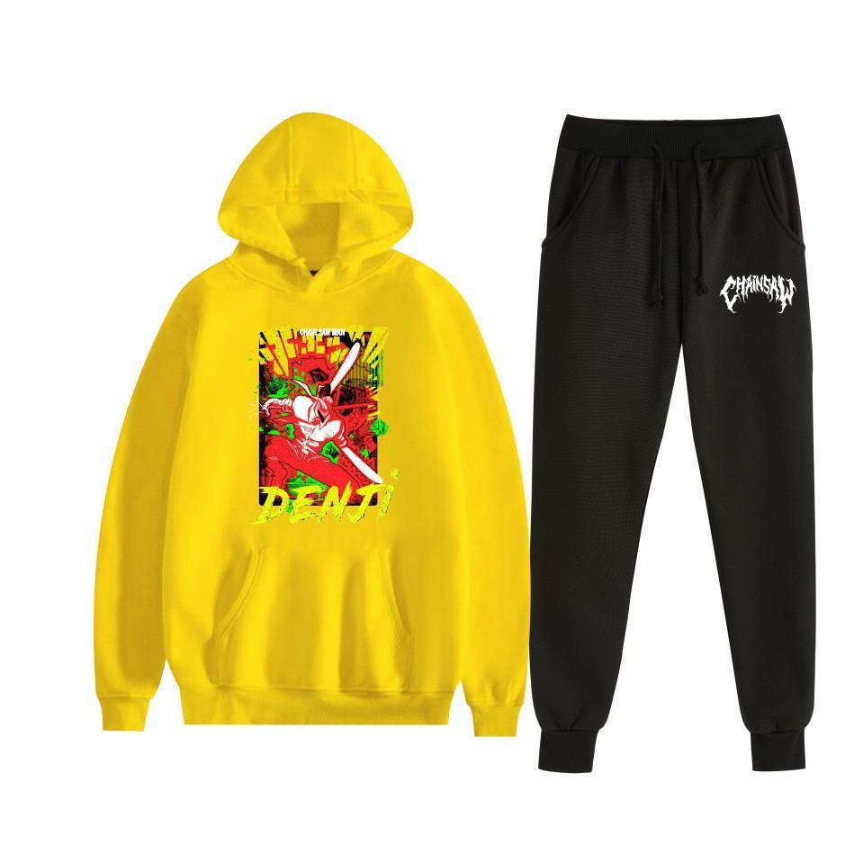 Chainsaw Man Chainsaw Man Anime Loose Hooded Sweater Set Hoodie Spot