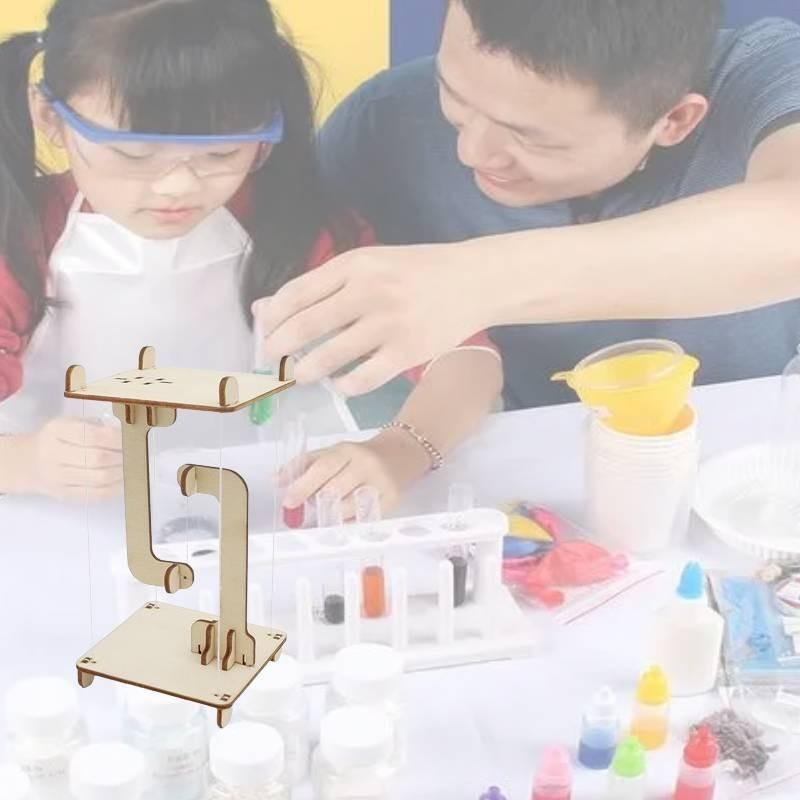 Diy Wooden Tension Structure Science Experiment Invention Set Educational Brain Teaser