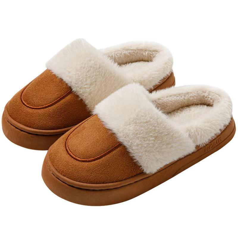 Pantofole Invernali da Donna in Cotone Antiscivolo per Interni - Comode, con Suola Spessa, Calde per Coppie