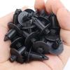 50 Stück Auto 8mm/6mm Loch Kunststoffnieten Befestigungselement Druckclip Schwarz Auto Fahrzeug Türverkleidung Panel Halterung Befestigungsclip Autozubehör