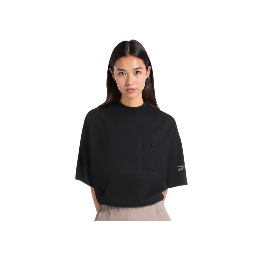 Reebok Classic Sports Casual Simple Comfortable Loose Short Sleeve T-Shirt Unisex Tops Black 23RCS421U001