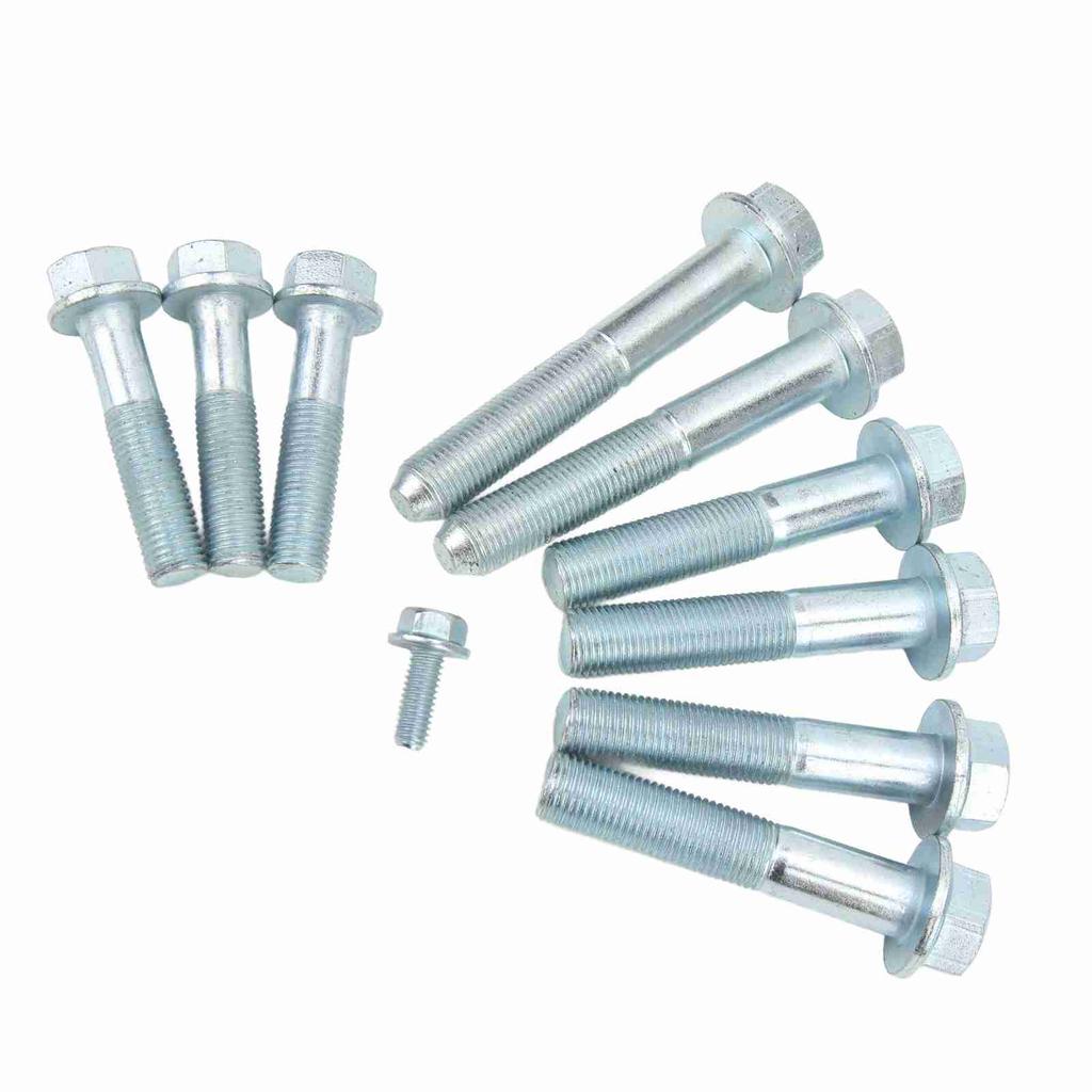 10pcs Transmission Bolt Kit Bell Housing Starter Bolts Replacement for Acura K20 K24 Engine