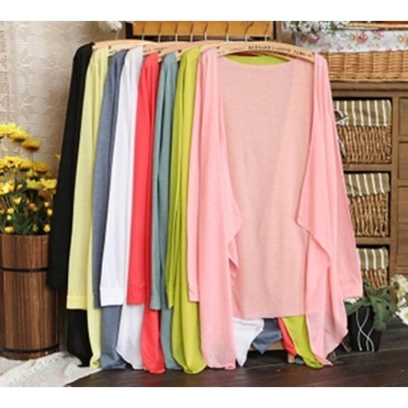 Elegante Camicia Coreana a Maniche Lunghe Protezione Solare Cardigan Leggero e Traspirante per Donna