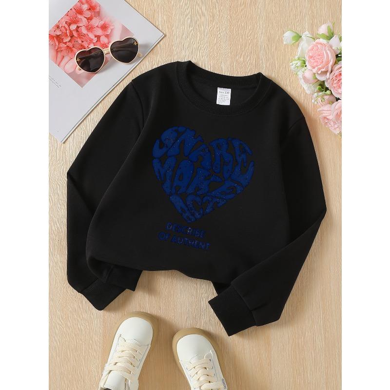 Girls Soft Crewneck SweatshirtSmart Make Art Describe Of Authent Print with Cute Creative Print, Casual All-Match for Fall Winter