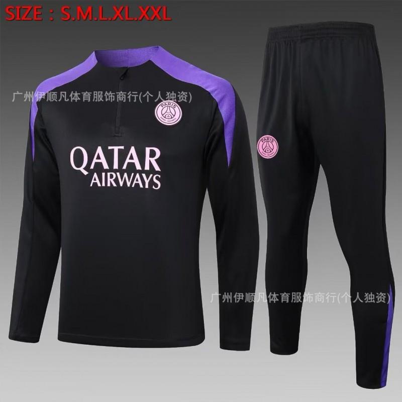 Heren Dames Voetbal Trainingsshirt Halve Rits Opwarmshirt Napoli PSG AC Milan Brazilië Manchester United Fans