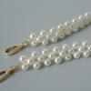 New Fashion Woman Handbag Accessory Parts Puring White Pearl Acrylic Resin Chain Luxury Solid Strap Women Vintage Clutch Chains