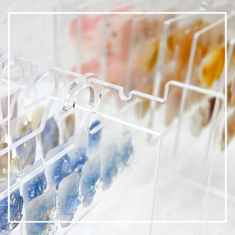 Nail Display Board Style Acrylic Color Card Works Modeling Template Desktop Sample Storage Hanger Tools Nail Art Tool