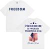 Is Worth Fighting for Freedom Charlie Kirk Tshirts Men Women Fashion Aesthetic Short Sleeve T Shirt Summer Tops Comfort Tshirt