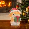Christmas Decoration Figurines Animal Figurines Cute Miniatures Ornaments for Tabletop Christmas Bedroom Party Indoor Home