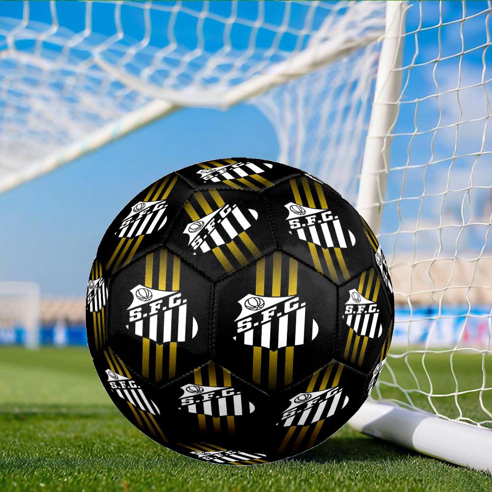 Sport Club Football Crest Printed Size 5 Soccer Balls, Anti-Slip, Protective Football, Outdoor Sport, a Unique Gift Suitable for him/her, Birthday