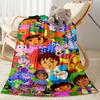 Dora Explorer Blanket Soft & Cozy Suitable for Picnics Couch Office Chair All-Season Use Digital Print Best Holiday Gift for Friends Family