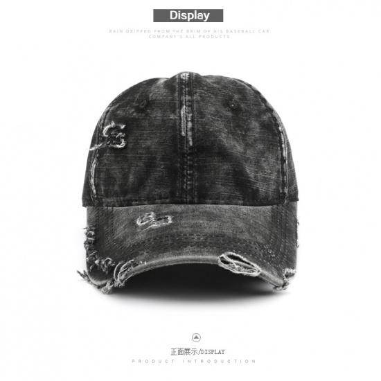Men's spring and autumn washed distressed baseball cap, outdoor women's sports sun hat with brim
