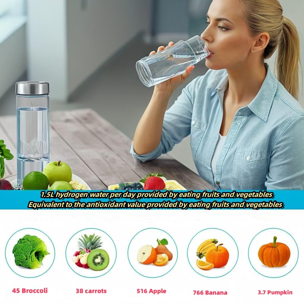 Hydrogen Water Bottle - Portable Generator for Refreshing and Healthful Hydration-Hydrogen Water Bottle Generator
