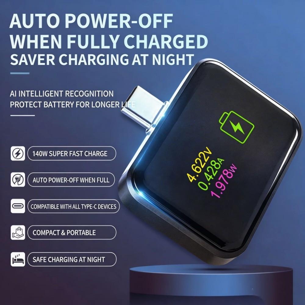 140W Full Charge Disconnect Protector Automatic Power-off Charger  Phone Charging Accessories