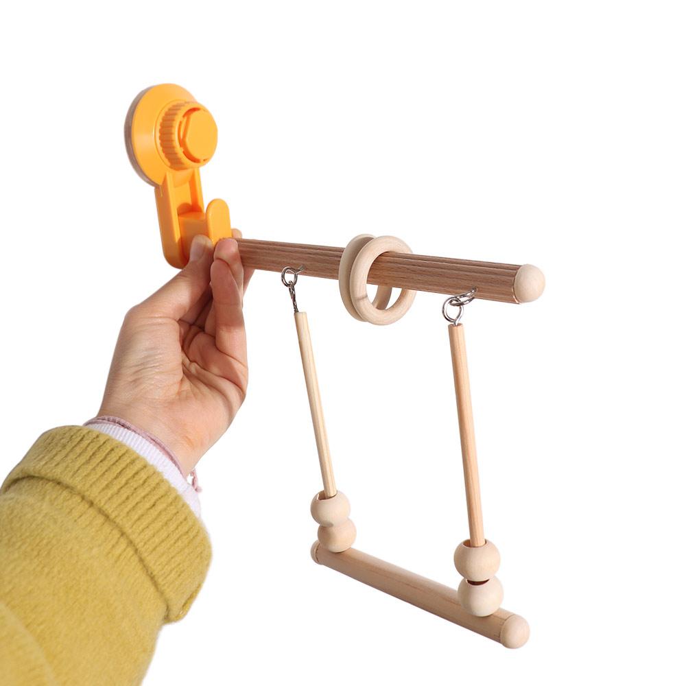 Wooden Parrot Stand Suction Cup Parrot Training Rack Grinding Perch Bird Perch  Office