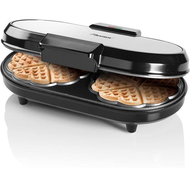 Waffle Maker Bestron ADWM730S Double Heart-shaped