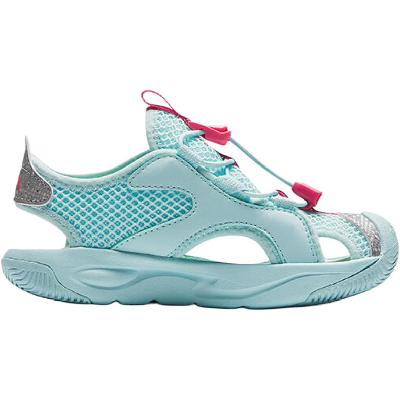 Anta Kids  Shock Absorbing Breathable Sandals Kids Sandals Blue Silver A322429902-2