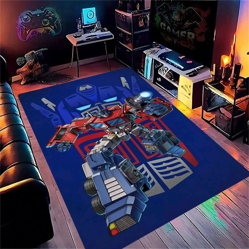 Cartoon T-Transformers Autobots 3D Bathroom Absorbent Rugs Anti-Slip Mat Home Decor Supplies Carpet Home Kitchen Floor Mats