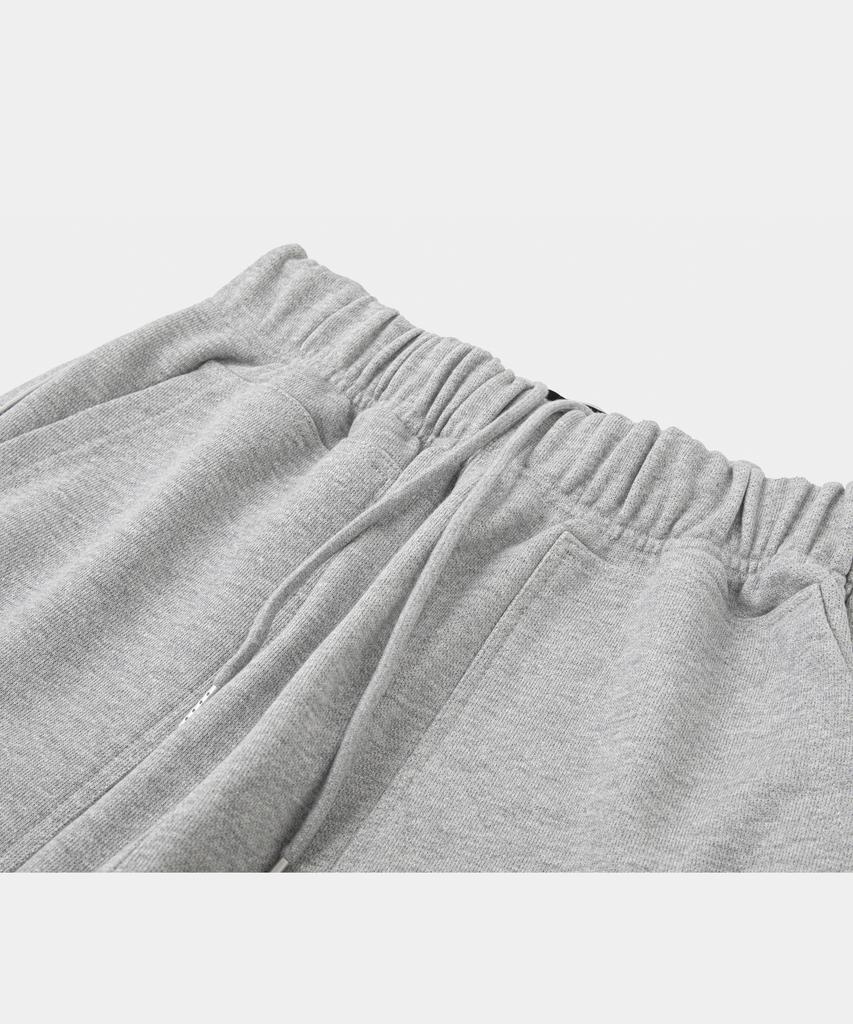 LETTERCOMO Heavy Cotton Piping Wide Sweatpants Gray