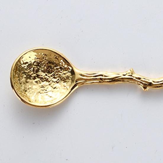 5Pcs Coffee Spoon Vintage Hammered Spoon with Dragonfly Handle Ice Cream And Dessert Spoon for Coffee Honey Jam Artistic Home Tableware