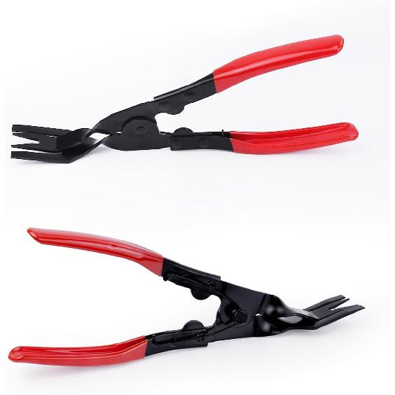 1 Pcs Automobile Interior Upholstery Trim Clip Pliers Remover Tool, Push Pin Pliers Panel Clip Removal Pliers Trim Removal Tool (Red)