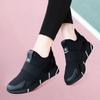 Cloth shoes winter velvet warm two cotton shoes soft sole all black shoes