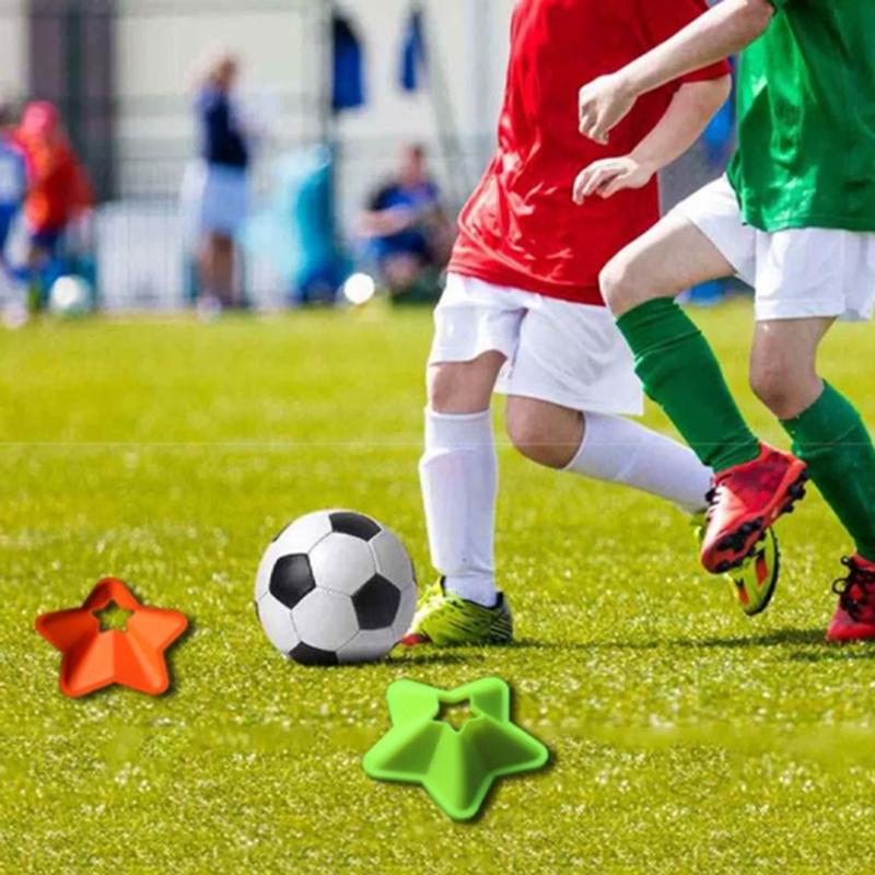 Athletic Training Cones With Star Base Durability Soccer Practice Discs Improve Feetwork Accuracy For Competitions