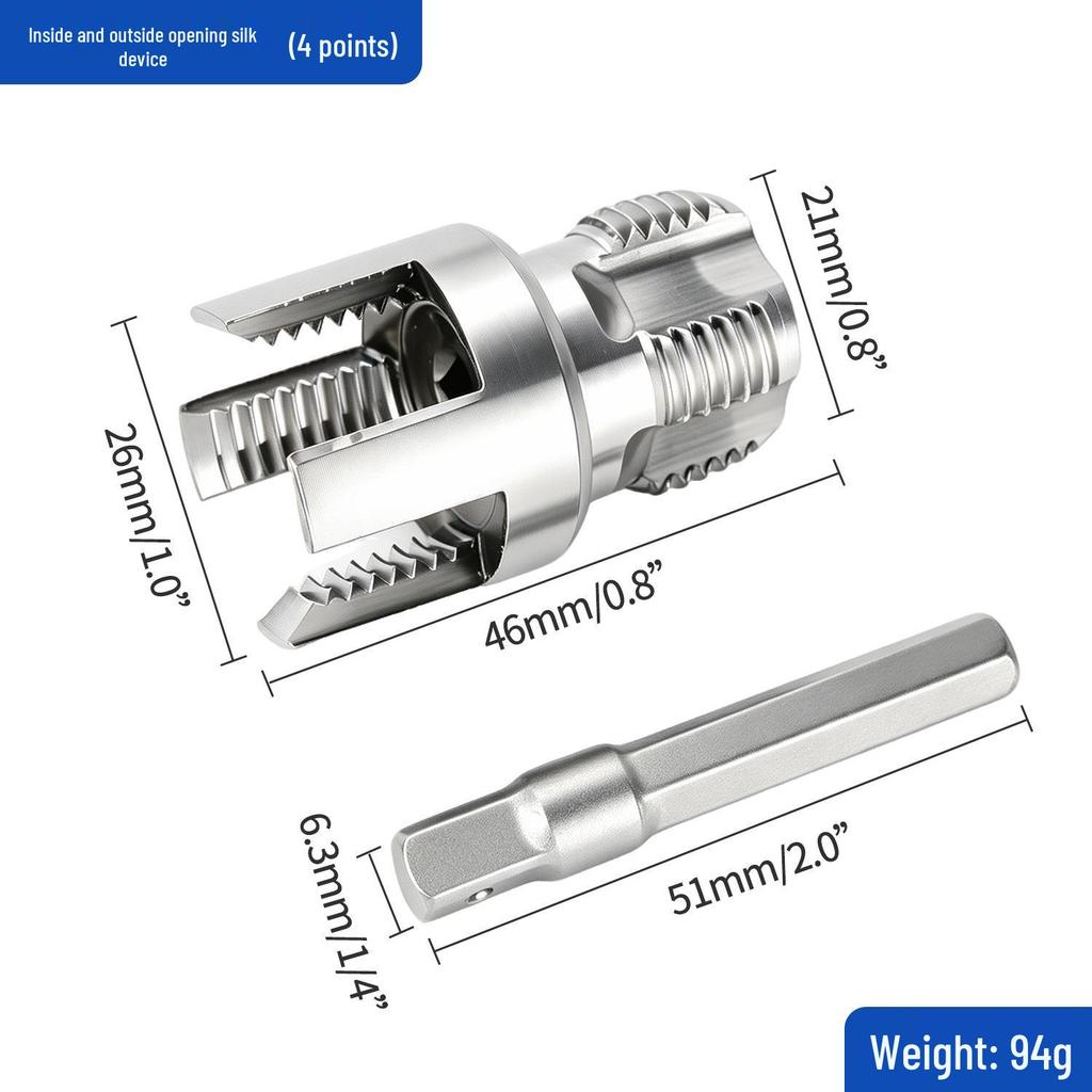1/2 & 3/4 PPR Water Pipe Threading Tool with Internal/External Thread Tap
