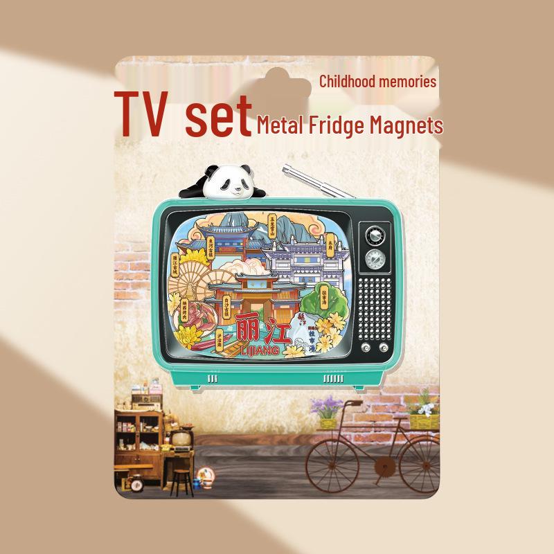 Magnetic Metal Refrigerator Magnets: City-Themed Cultural Souvenirs and Creative Tourist Gifts