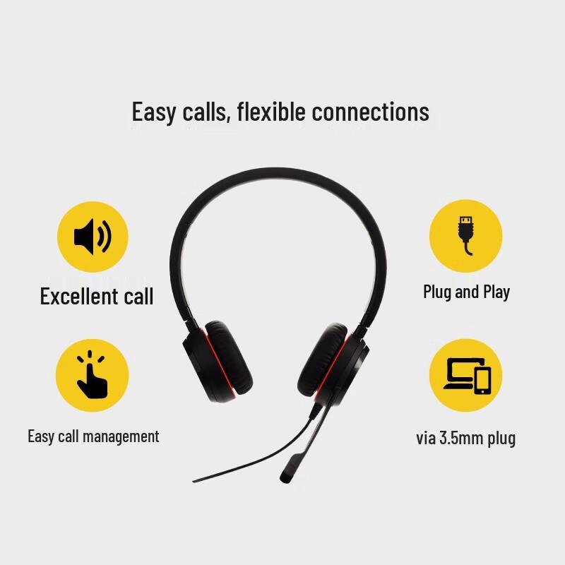 Jabra Evolve 30 II UC Wired Headset (CN version)