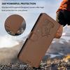For iPhone 17 Pro Wallet Case with Wrist Strap Love Cat Pattern Imprint Leather Phone Cover