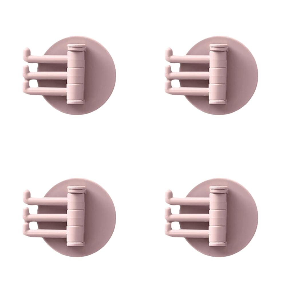 1/4 STÜCKE 3 Nicht Markierende Drehhaken Drehbar Nahtlos Klebend Stark Tragfähig Klebehaken Küchenwandhänger Badezimmerzubehör