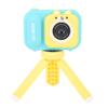 2.4in IPS Screen Children"s Camera Front Rear Dual 48MP 600mAh Rechargeable Kid Camera Blue