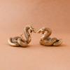 1pc Traditional Brass Snake Figurine Traditional Brass Figurines Zodiac Collectible Desk Ornaments Home Office Decor Tea Pet