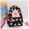 Lightweight Spacious And Kids Backpack With Capybara Design Perfect For Days School