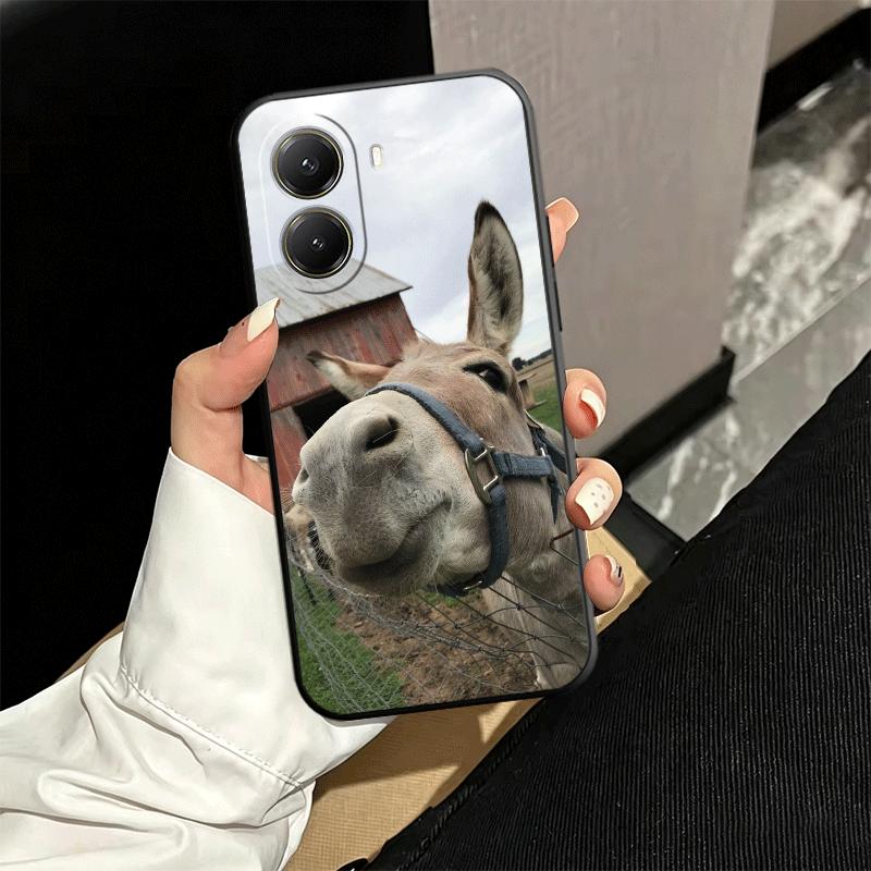 

Funny Donkey Animal Soft Phone Case for Xiaomi Poco X5 X6 X7 X8 Pro Max X3 F7 F8 Ultra M8 M7 M6 M5 Redmi 15 15C 14C 13C 12C X4 F Xiaomi Redmi 12C