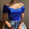 2022 Summer Sexy Solid Tank Tube Tops Satin Off Shoulder Corset Cropped Top Women Sleeveless Backless Sexy Strapless Vest Skinny