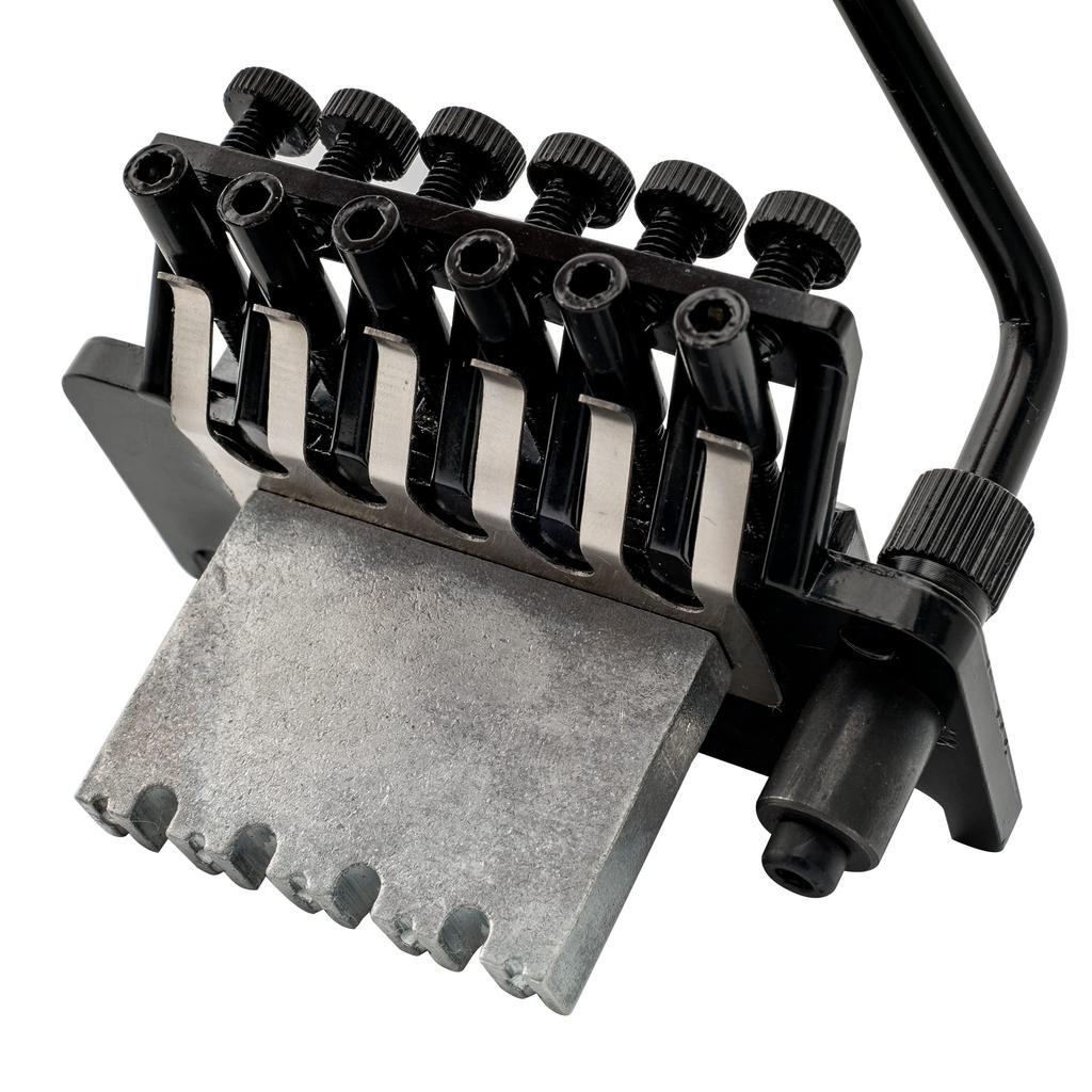 Musiclily Basic Locking Tremolo Unit Bridge, Floyd Rose Type, for Floyd Rose Electric Guitars, Black