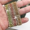 Bohemian Style Women Exquisite Luxury Roman Fashion Crystal Bracelet Full Jewelry Braided Wedding Jewelry Christmas Gift Jewelry