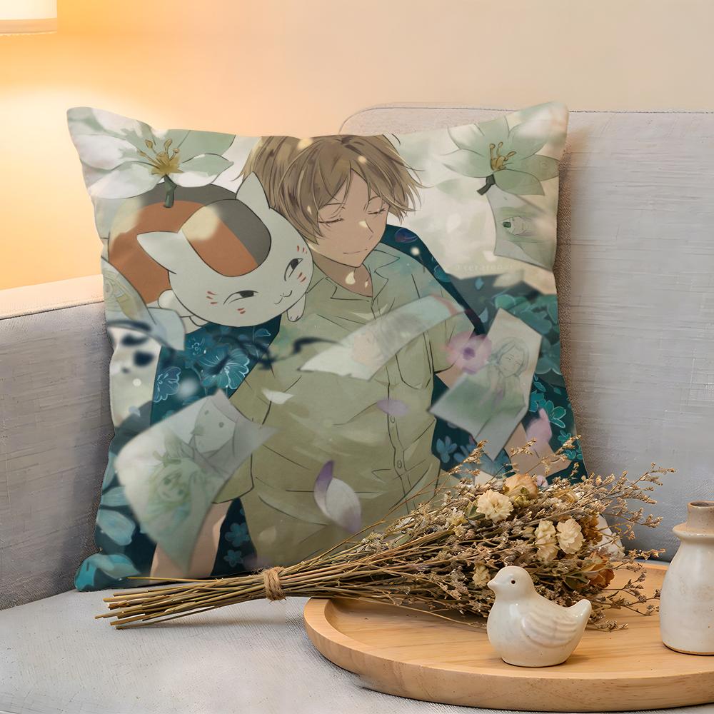 

Cushion Cover Linen SkinFriendly Soft Decorative Case For Sofa Home Decor NNatSUmes Book Of Friends Anime Pillow cover 30x30cm
