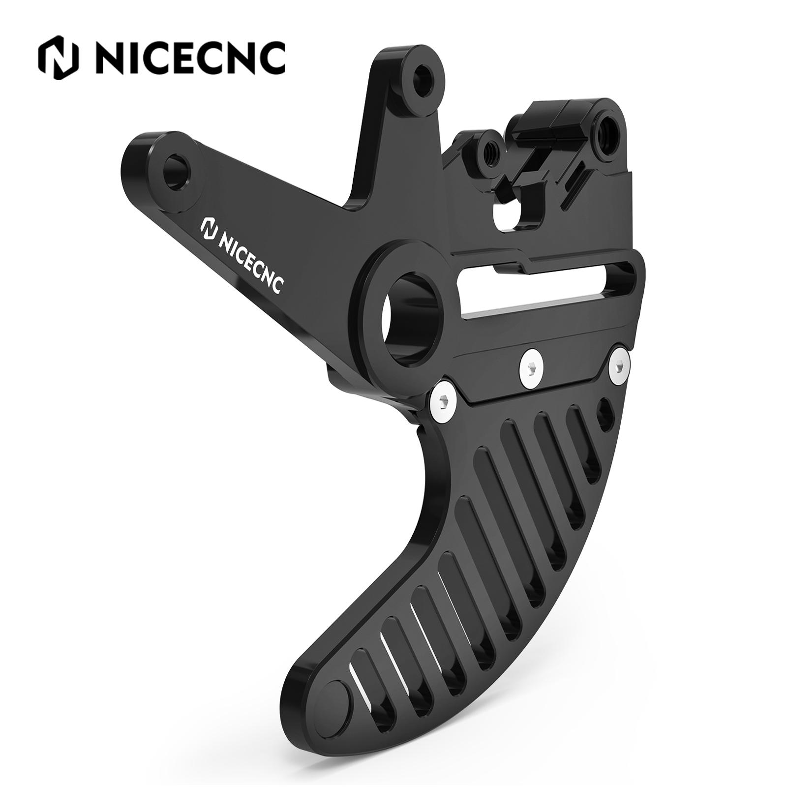 

NICECNC For KTM EXC 300 EXC-F 350 2004-2024 Rear Dual Calipers Bracket Stunt Brake Disc Guard For Husqvarna TE 300 GasGas EC 300 чёрный