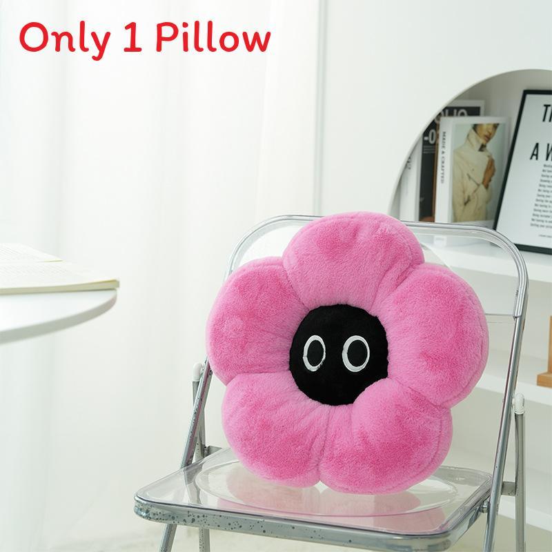 Cute Flower Plush Cushion With Soft Pp Cotton For Relaxing Sofa Decor