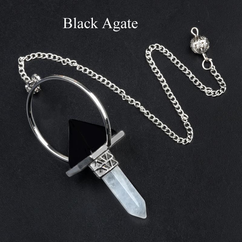 

1 шт., подвеска-маятник из натурального камня, Рейки, Исцеляющая кристаллическая пирамида, шестиугольная уникальная конструкция, подвески-маятник, медитация на положительную энергию, DIY ювелирные изделия, подарок 1Pc/70×40mm