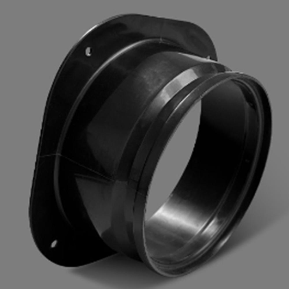Plastic Vent Pipe Adapter Flange Connector Wall-mounted Easy Installation Square To Round Flange Interface Ducting Tool