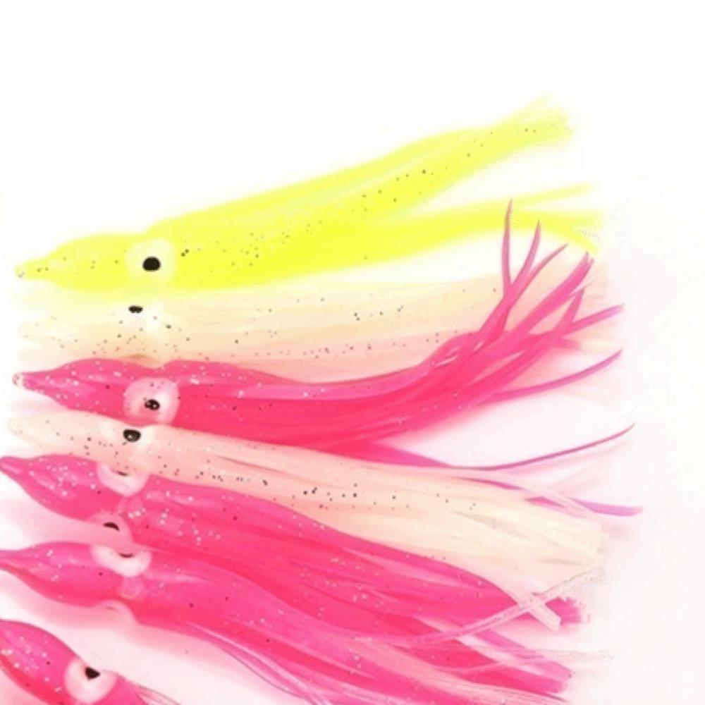 50PCS Mixed Color Octopus Fishing Lures Soft Saltwater Fishing Lures  Trolling Fishing