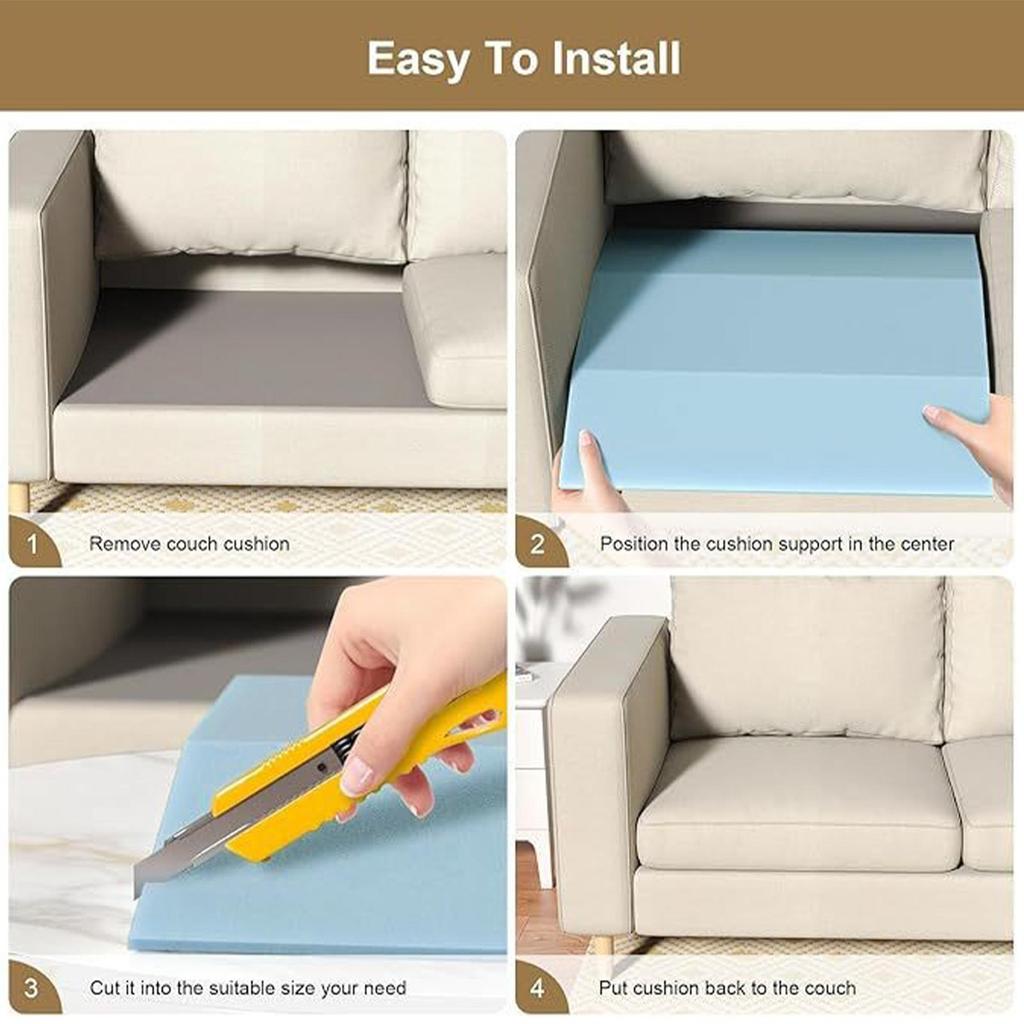 Couch Cushion Support Foam Multi Layer Gadget Couch Sagging Support for Home Indoor Living Room Offices Sofa Friends
