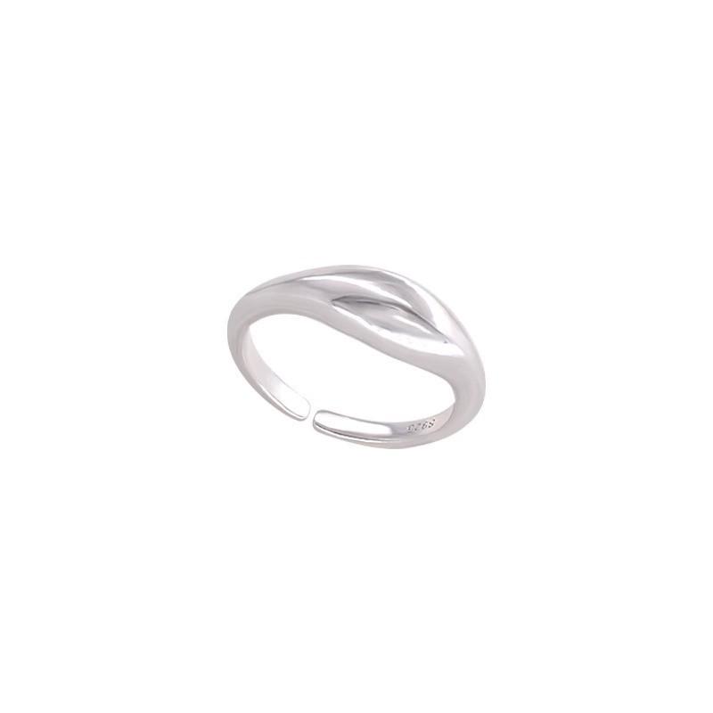 Elegant Design Geometric Double Layer Womens Ring With Adjustable Fit Comfort For